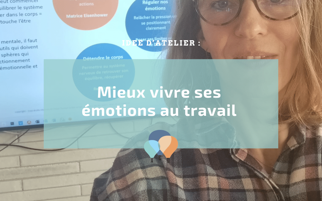 Une idée d&rsquo;action pour la semaine QVCT : mieux vivre ses émotions au travail !